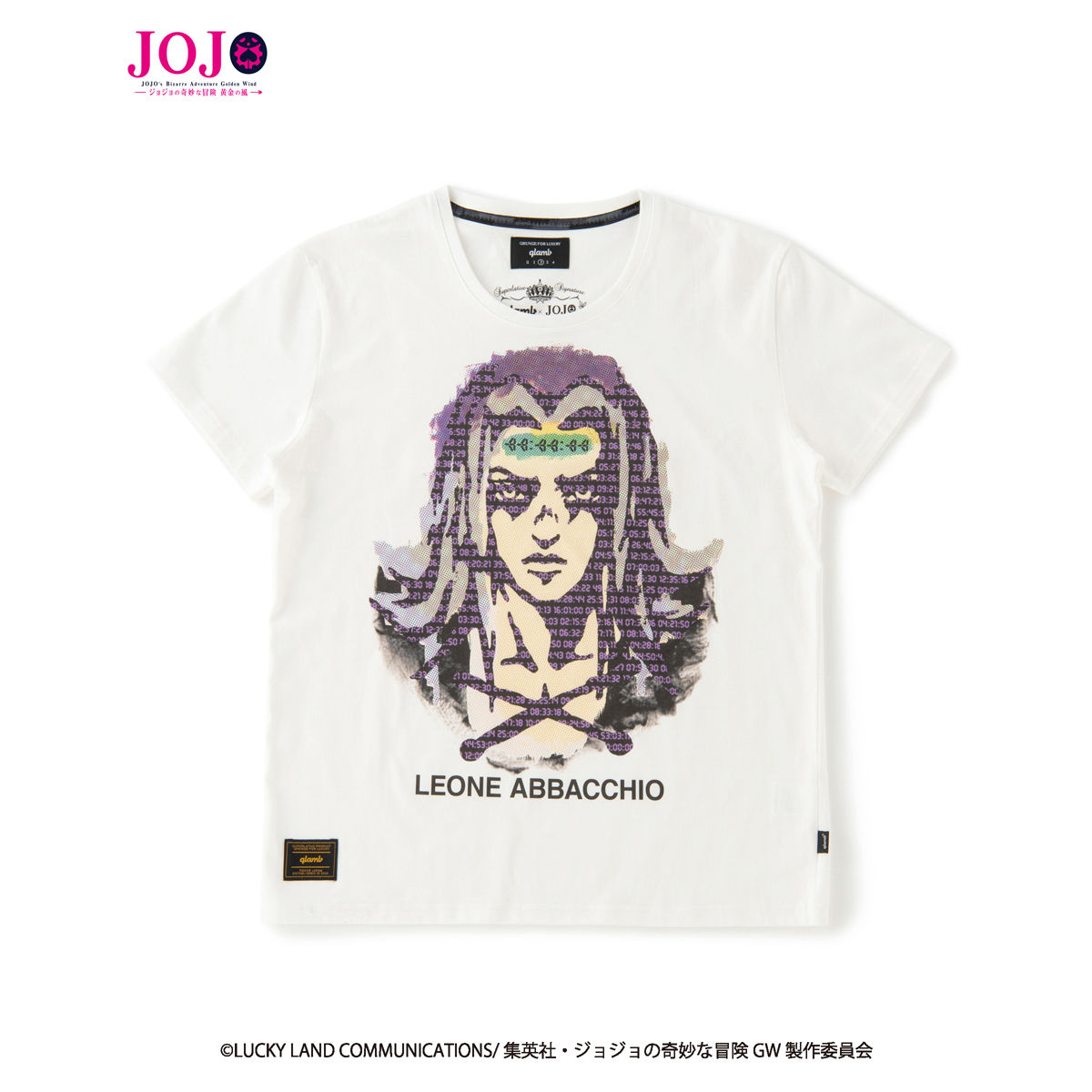 ジョジョの奇妙な冒険 黄金の風』×『glamb』コラボレーションTシャツ 