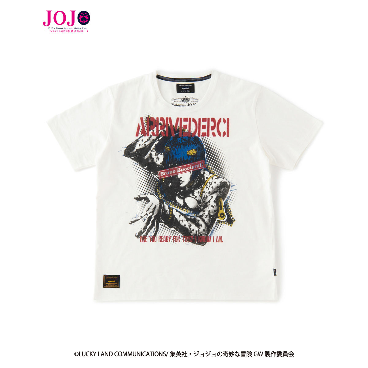 ジョジョの奇妙な冒険 黄金の風』×『glamb』コラボレーションTシャツ2