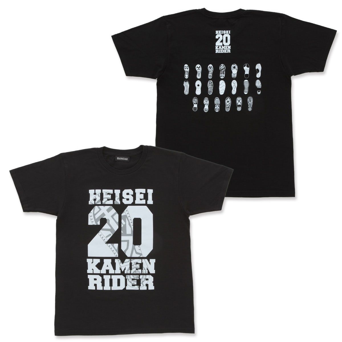 平成仮面ライダー20作品記念 平成ライダー Footprint 20 Tシャツ 平成仮面ライダー20作品記念 平成ライダー Footprint 20 Tシャツ