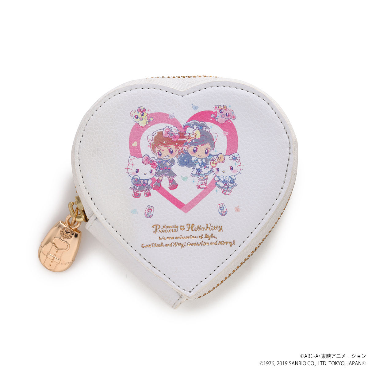 ふたりはプリキュアハローキティ フェイクレザーハートコイン