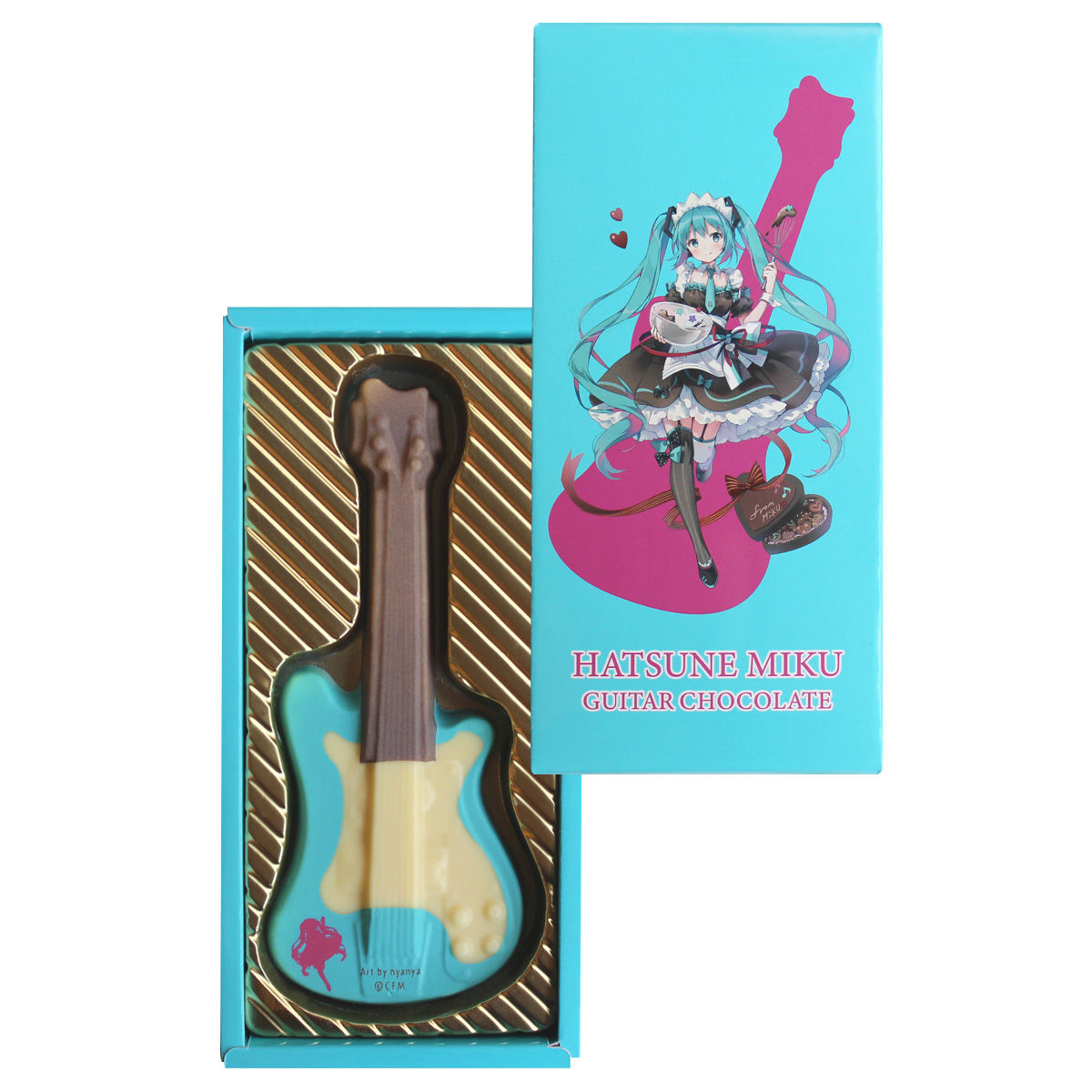 初音ミク チョコレートギフトセット アクリルギター時計 ブレスレット チョコなし 初音ミク チョコレートギフトセット アクリルギター時計