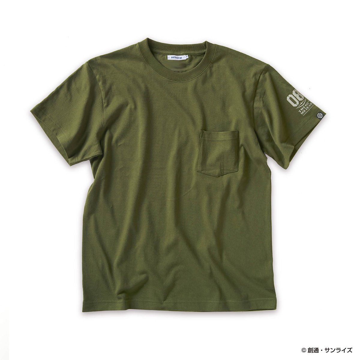 80s GUNDAM 機動戦士ガンダム　シャー　Tシャツ STRICT-G『機動戦士ガンダム 第08MS小隊』ポケット付きTシャツ