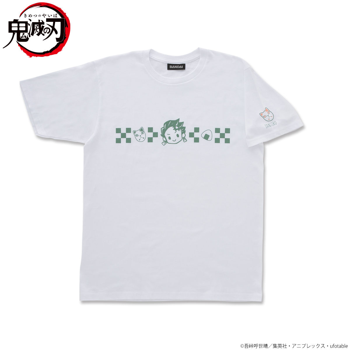 ゆるっと鬼滅の刃 モチーフ柄Tシャツ ホワイト【2021年5月発送