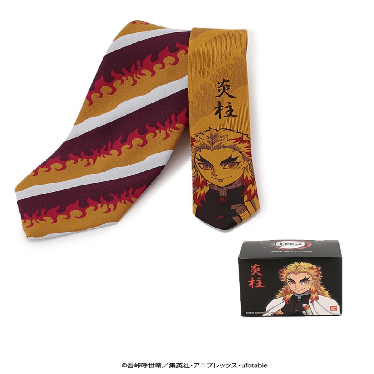 BANDAI - 鬼滅の刃 ネクタイ 柱シリーズ 炎柱 煉獄杏寿郎 BANDAI