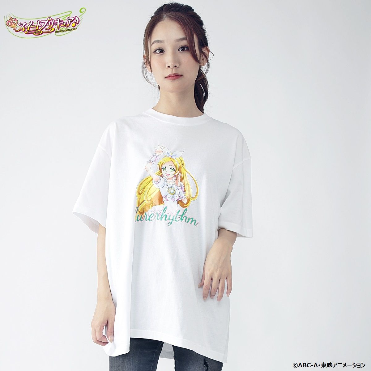 キュアメロディ 10周年 記念 Tシャツ Lサイズ スイートプリキュア スイートプリキュア♪：10周年記念Tシャツ メロディ、リズム