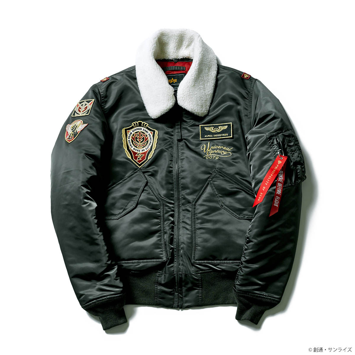 ALPHA INDUSTRIES STRICT-G ガンダム GUNDAM STRICT-G ALPHA MA-1 『機動戦士ガンダム』WHITE BASEモデル