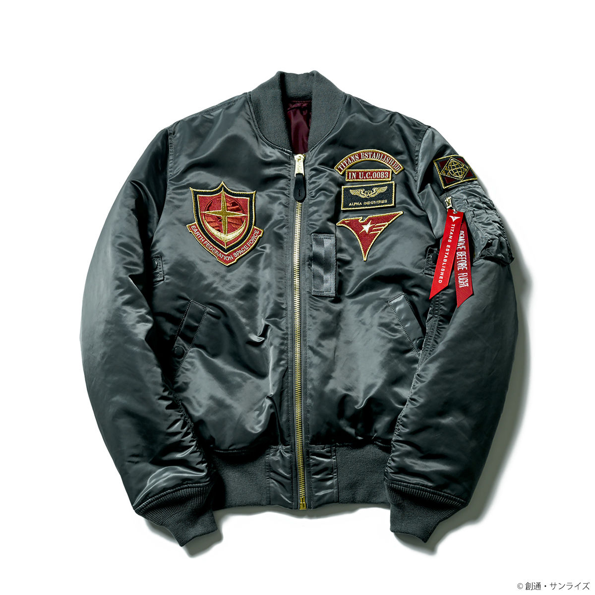 STRICT-G✖️ALPHA 機動戦士ガンダムΖガンダム　ティターンズモデル STRICT-G × ALPHA INDUSTRIES MA-1 『機動戦士Zガンダム
