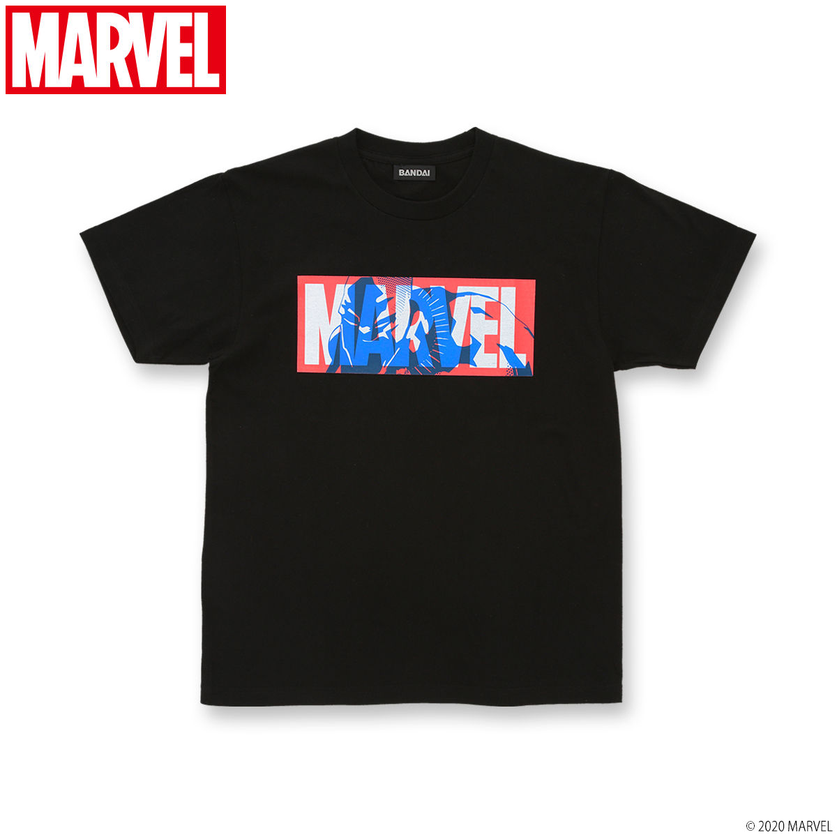 Marvel BOX logo Tシャツ ブラックパンサー/Black Panther | MARVEL