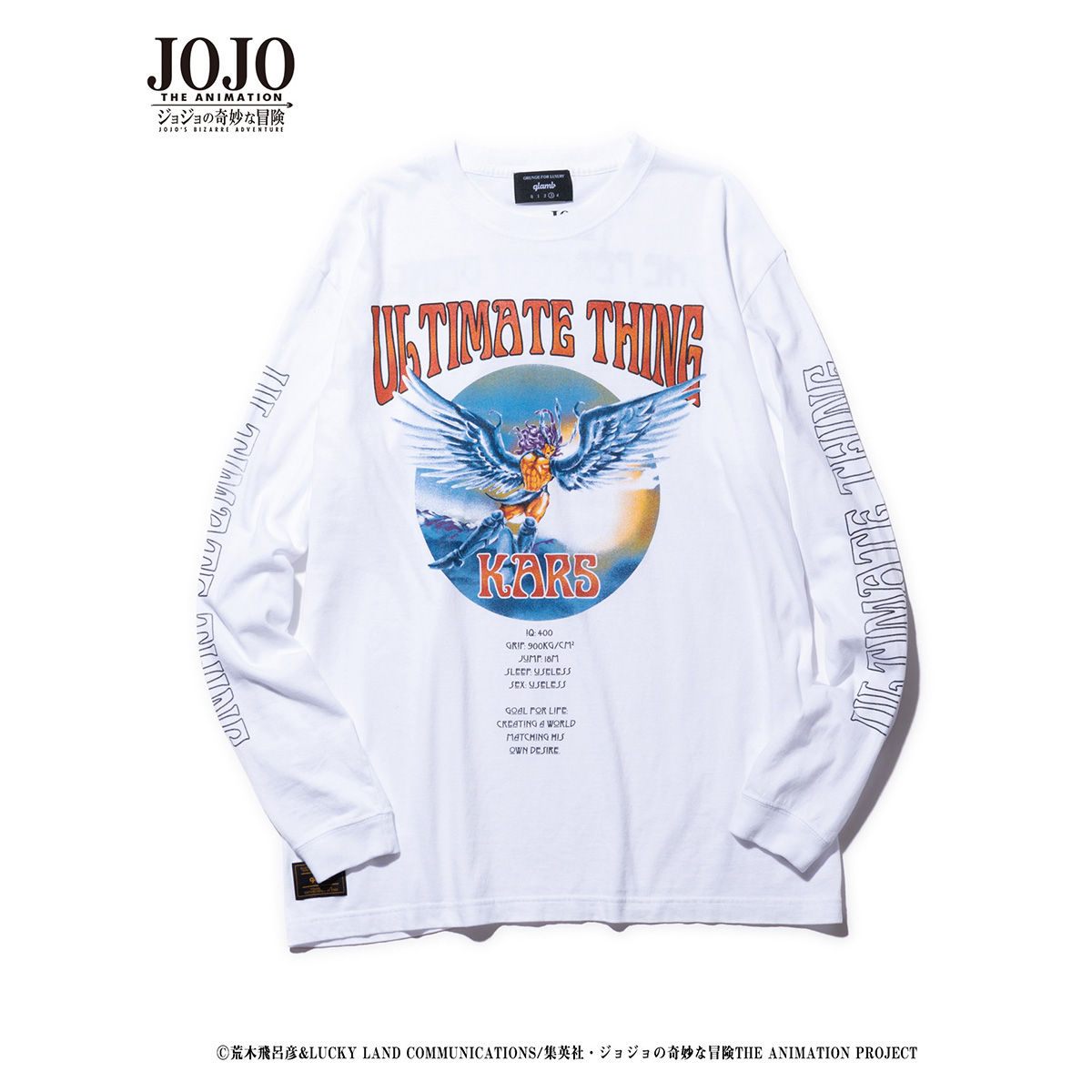 ジョジョの奇妙な冒険×glamb Kars long sleeves T【再販