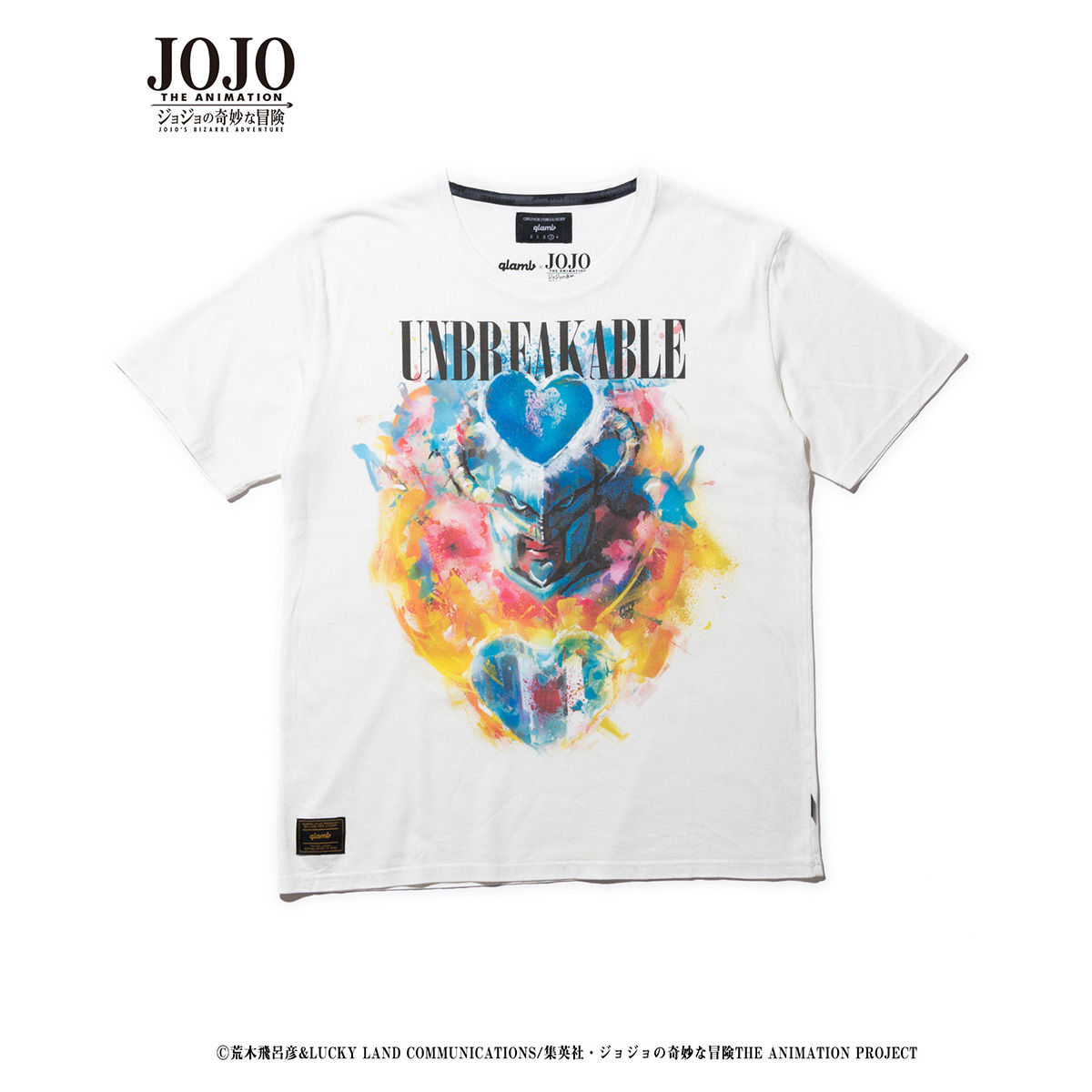 glamb x JOJO UNBREAKABLE Tシャツ ジョジョの奇妙な冒険 glamb glamb×ジョジョの奇妙な冒険 黄金の風 先行予約 5月上旬〜中旬