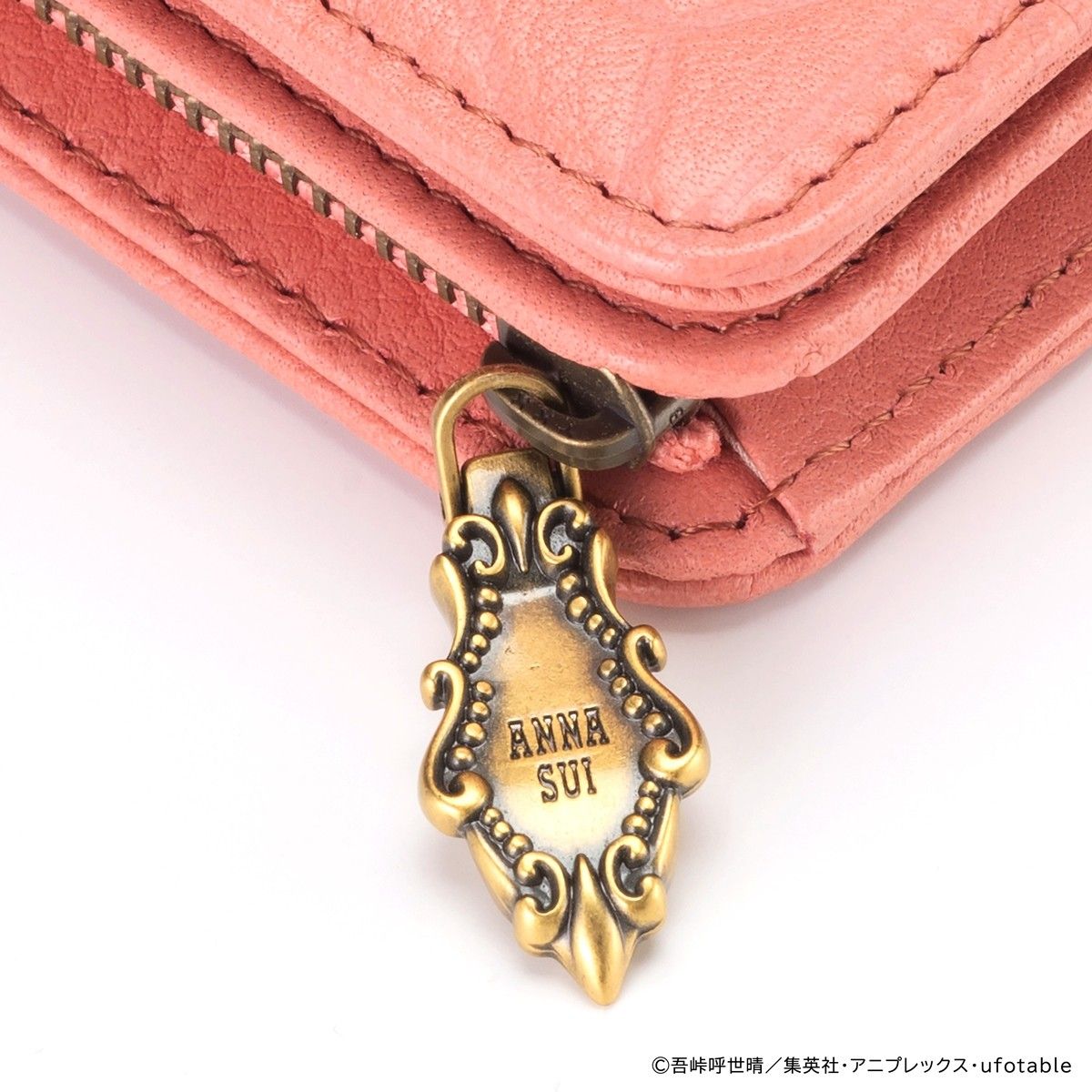 2つ折り財布 鬼滅の刃×ANNA SUI 竈門 禰豆子 アナスイ ピンク