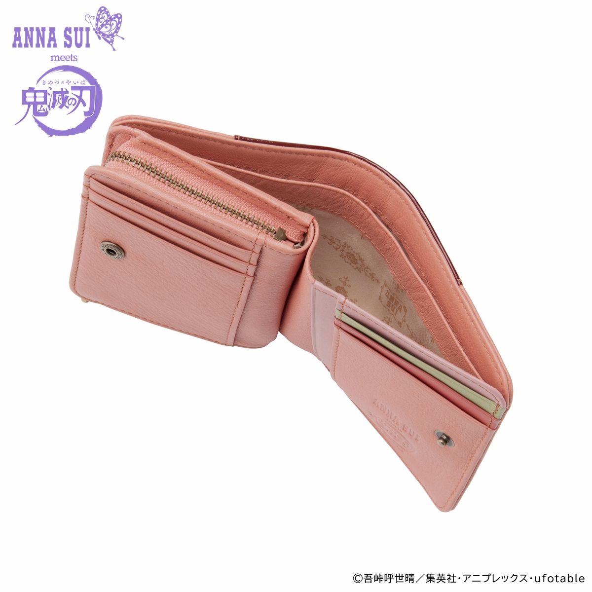 【可決】新品未使用　　ANNA SUI 二つ折り財布　鬼滅の刃 小物