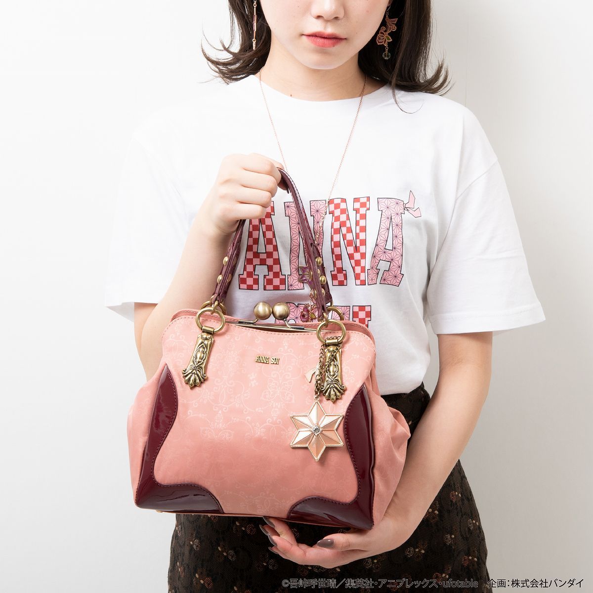 鬼滅の刃×ANNA SUI アナスイ コラボ バッグ 竈門 禰豆子 ねずこ-