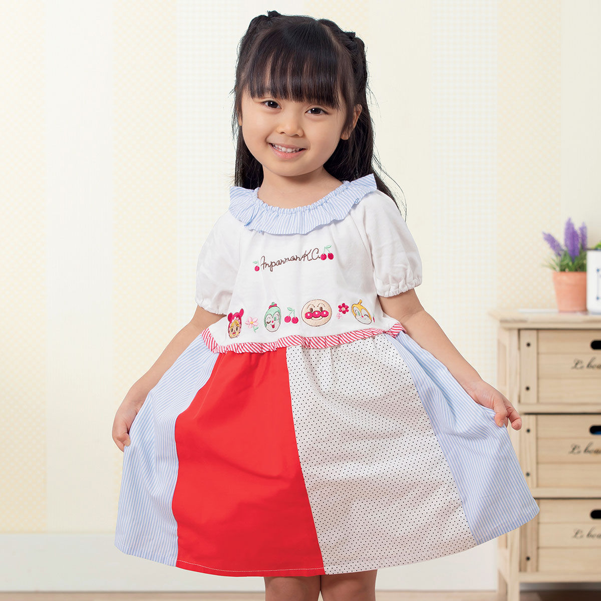 パッチワークワンピース | それいけ！アンパンマン ファッション