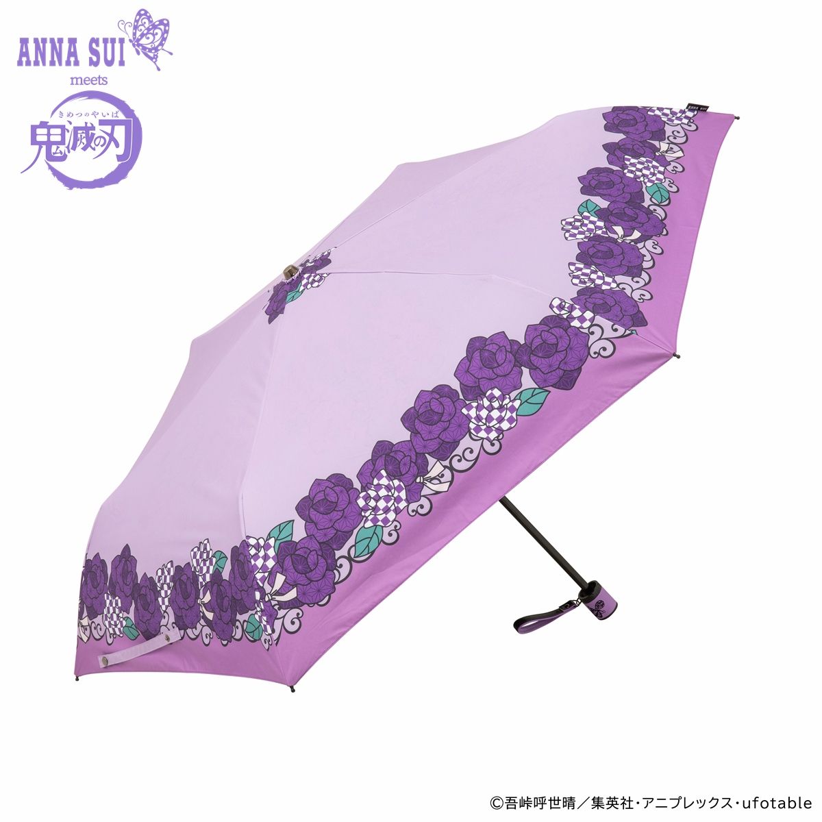 ANNA SUI アナスイ 晴雨兼用折りたたみ傘 遮熱・遮光