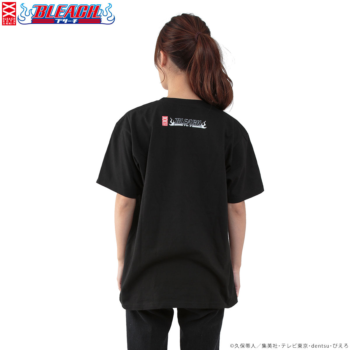 BLEACH ブリーチ プリント半袖Tシャツ 黒 M 日本アニメT 古着