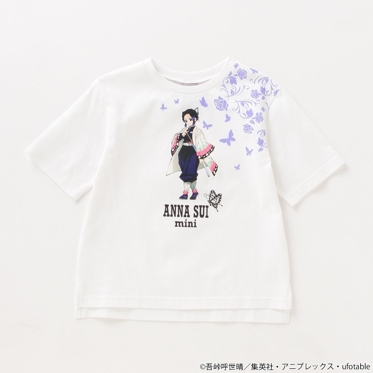 鬼滅の刃×ANNA SUI mini ＴシャツB 胡蝶しのぶ【2022年3月発送】 | 鬼滅の刃 ファッション・アクセサリー | アニメグッズ  ・おもちゃならプレミアムバンダイ｜バンダイナムコグループの公式通販サイト