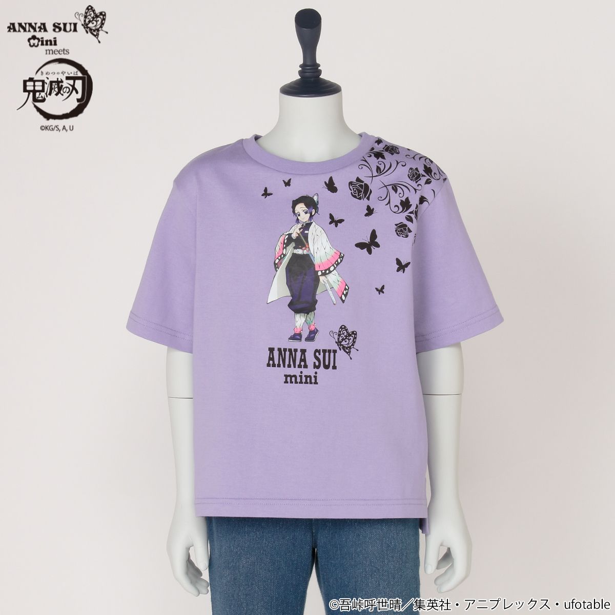 ????鬼滅の刃×ANNA SUI mini　ＴシャツB　胡蝶しのぶ????