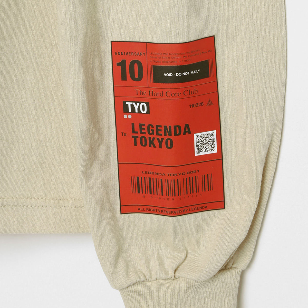 呪術廻戦×LEGENDA 釘崎野薔薇 l/s Tee(Beige/Black)【二次受注：2021年