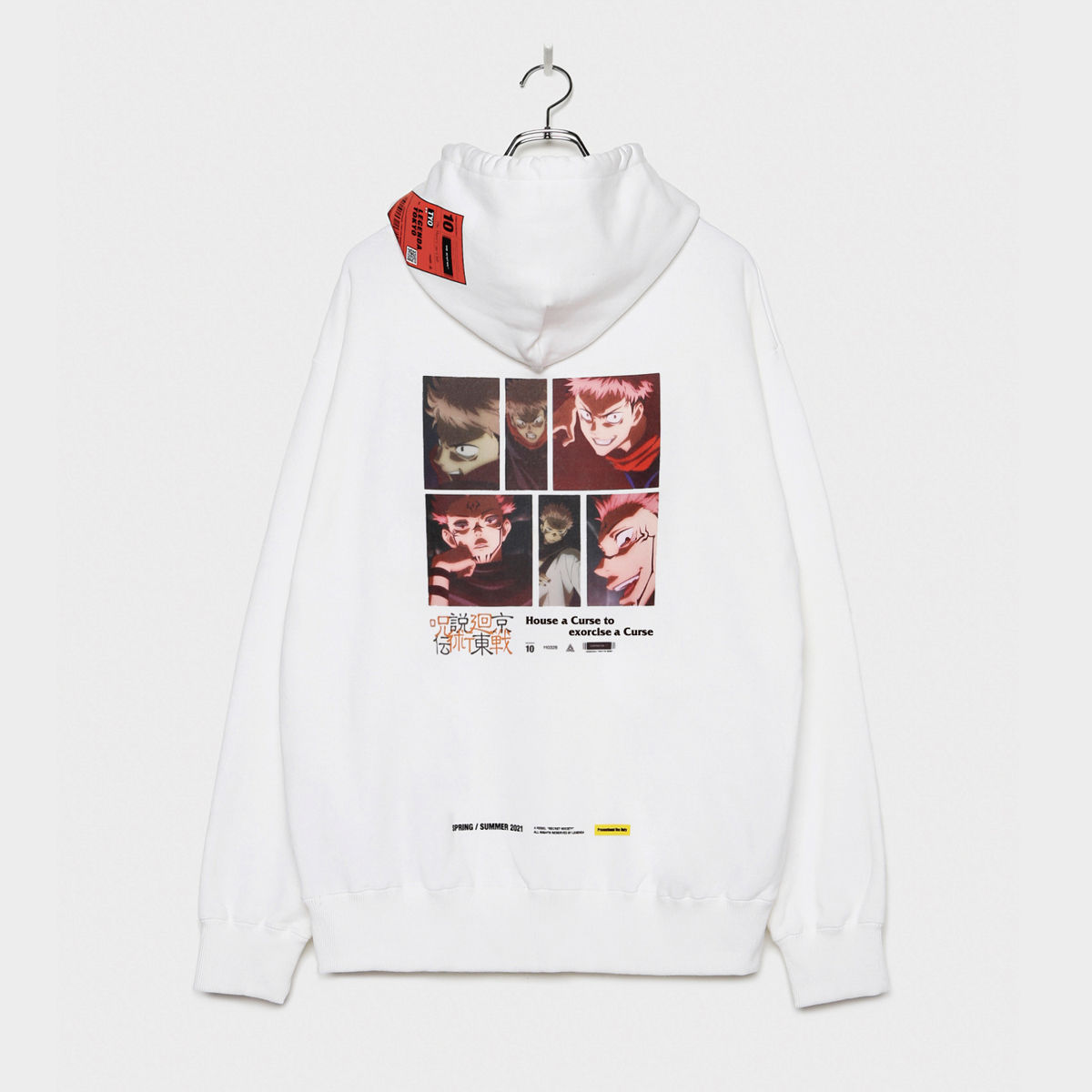 呪術廻戦×LEGENDA 虎杖悠仁 Hoodie (white/Black)【二次受注