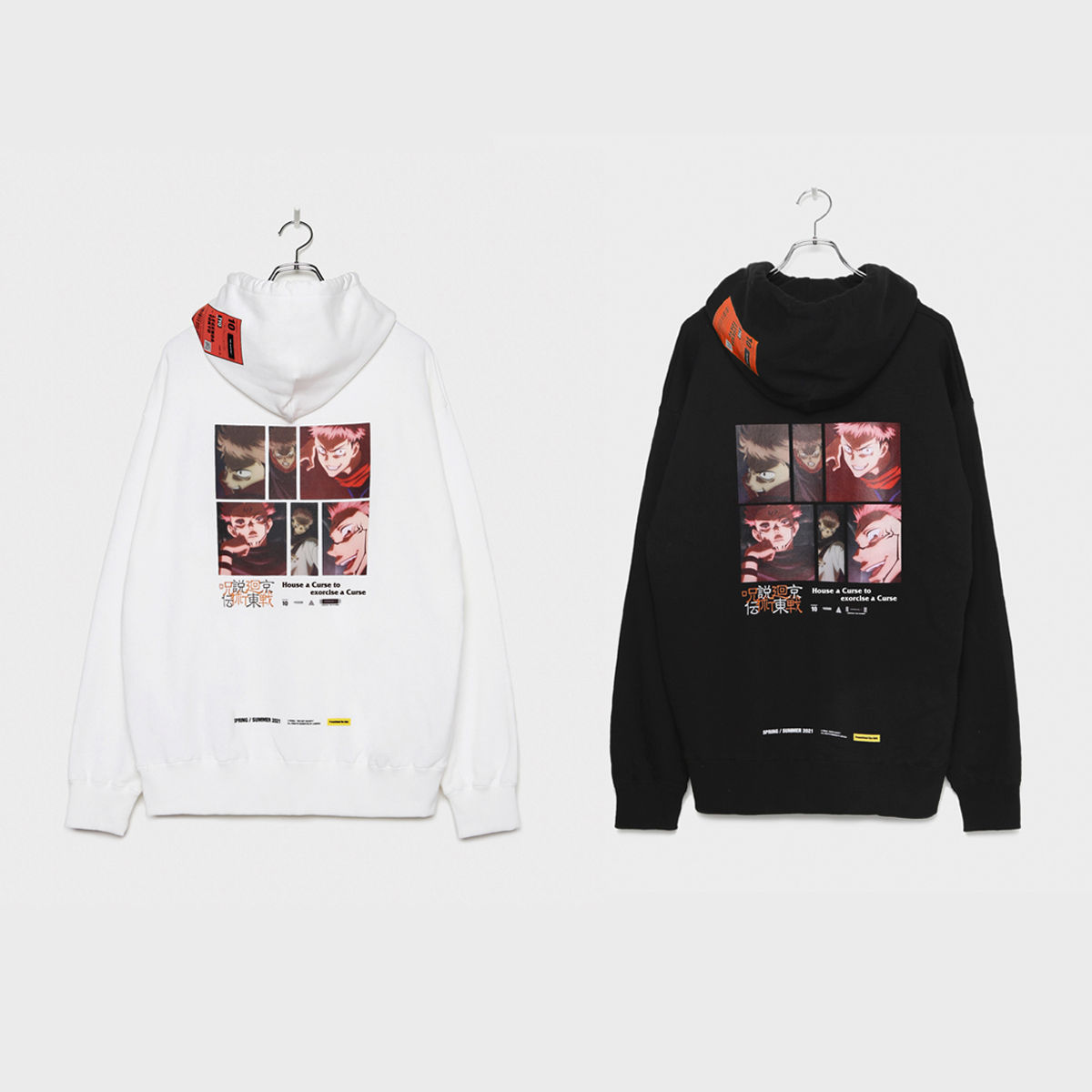 呪術廻戦×LEGENDA 虎杖悠仁 Hoodie (white/Black)【二次受注：2021年6 