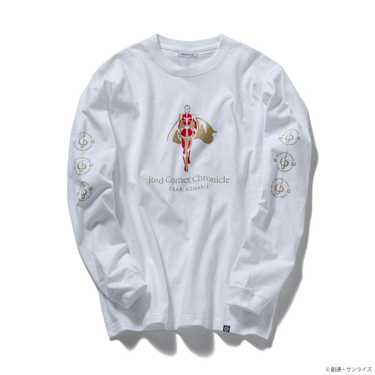 STRICT-G 赤い彗星の シャア・アズナブル Tシャツ 機動戦士ガンダム STRICT-G GUNDAM RECORDS 『機動戦士ガンダム 逆襲のシャア』T