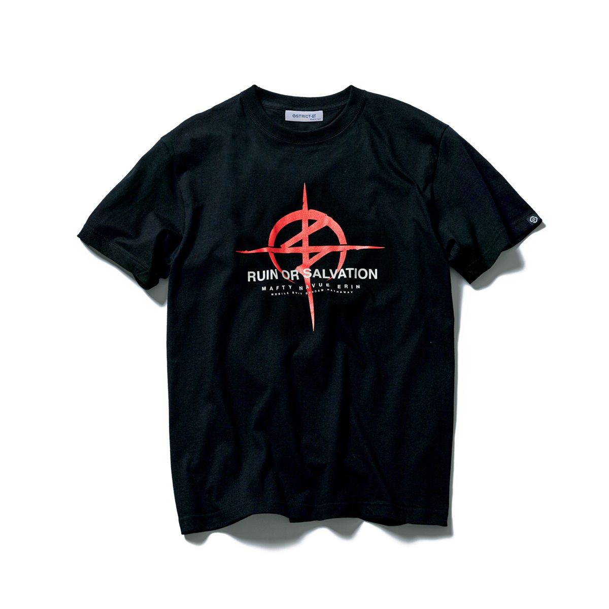 STRICT-G ガンダム 閃光のハサウェイ Tシャツ S ブラック マフティー STRICT-G『機動戦士ガンダム 閃光のハサウェイ』 Tシャツ マフティー