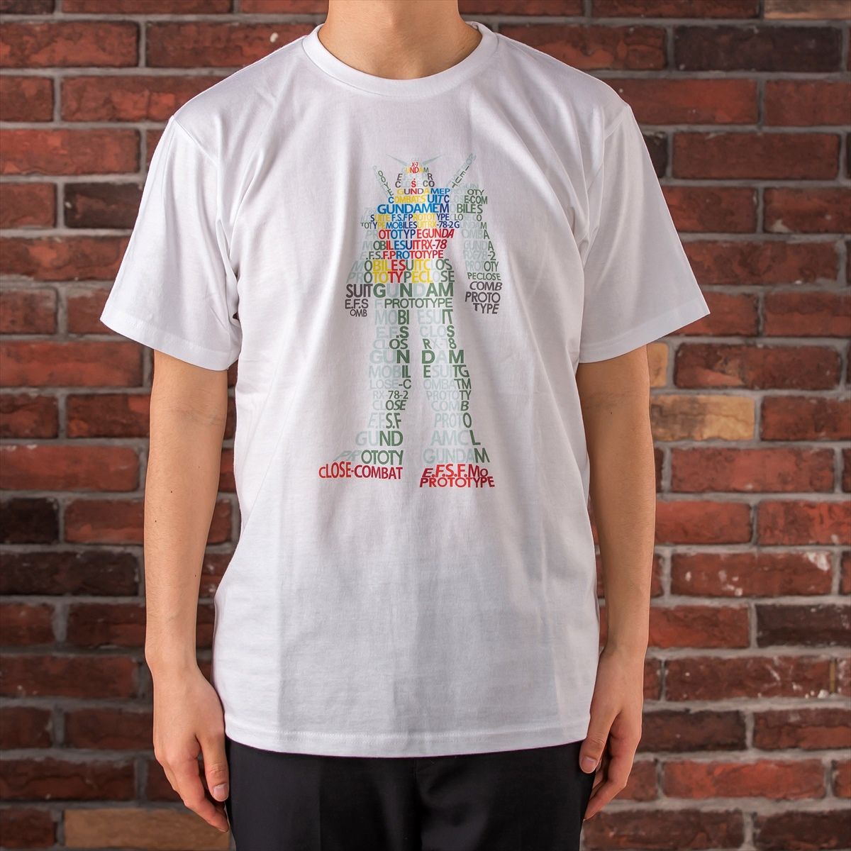 機動戦士ガンダム レタリングデザイン Tシャツ RX-78-2 ガンダム