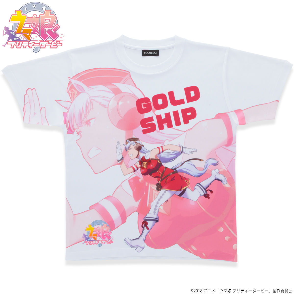ウマ娘コラボ オリジナルTシャツ 赤 ウマ娘コラボ オリジナルTシャツ 赤