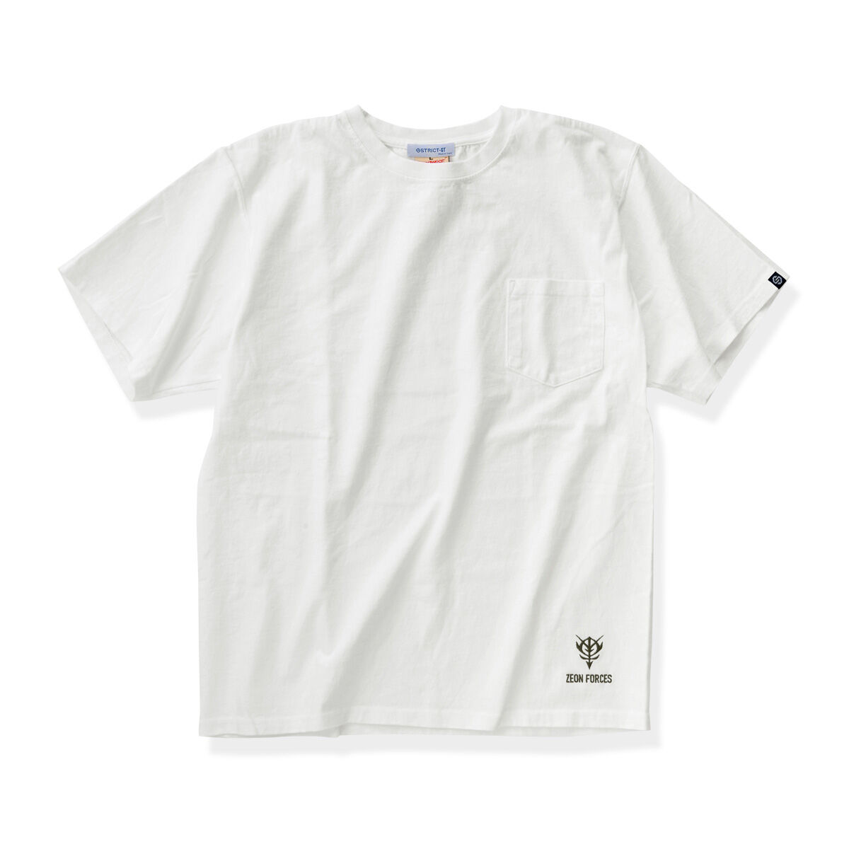 STRICT-G BASIC ジークアクス　ポケット付きTシャツ　ホワイト STRICT-G BASIC『機動戦士Gundam GQuuuuuuX』ポケット付きT