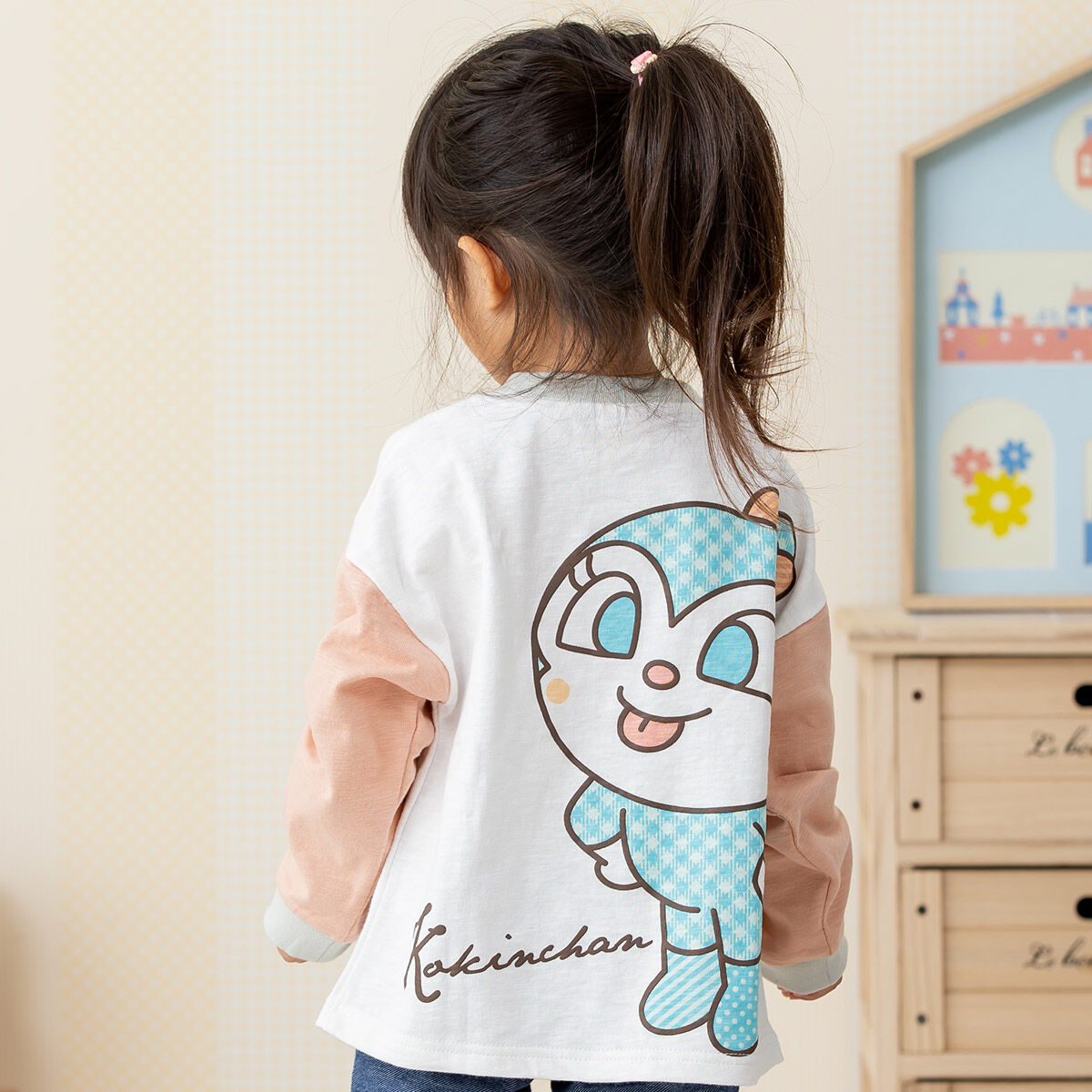 ドキンちゃん コキンちゃん柄長袖Tシャツ | それいけ！アンパンマン