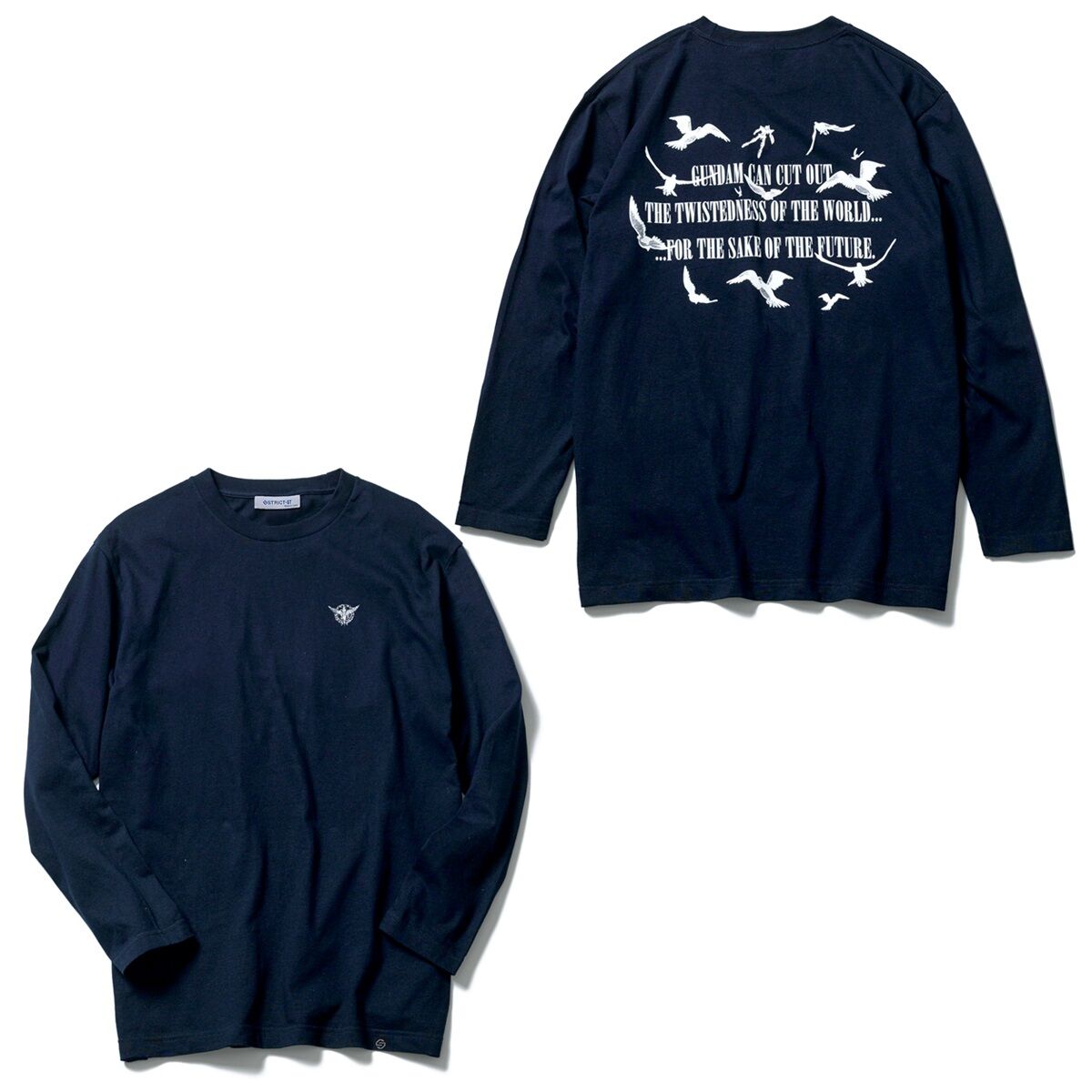 Gundam Wing ブラック長袖Tシャツ STRICT-G JAPAN 『機動戦士Zガンダム』 長袖Tシャツ 百式筆絵柄