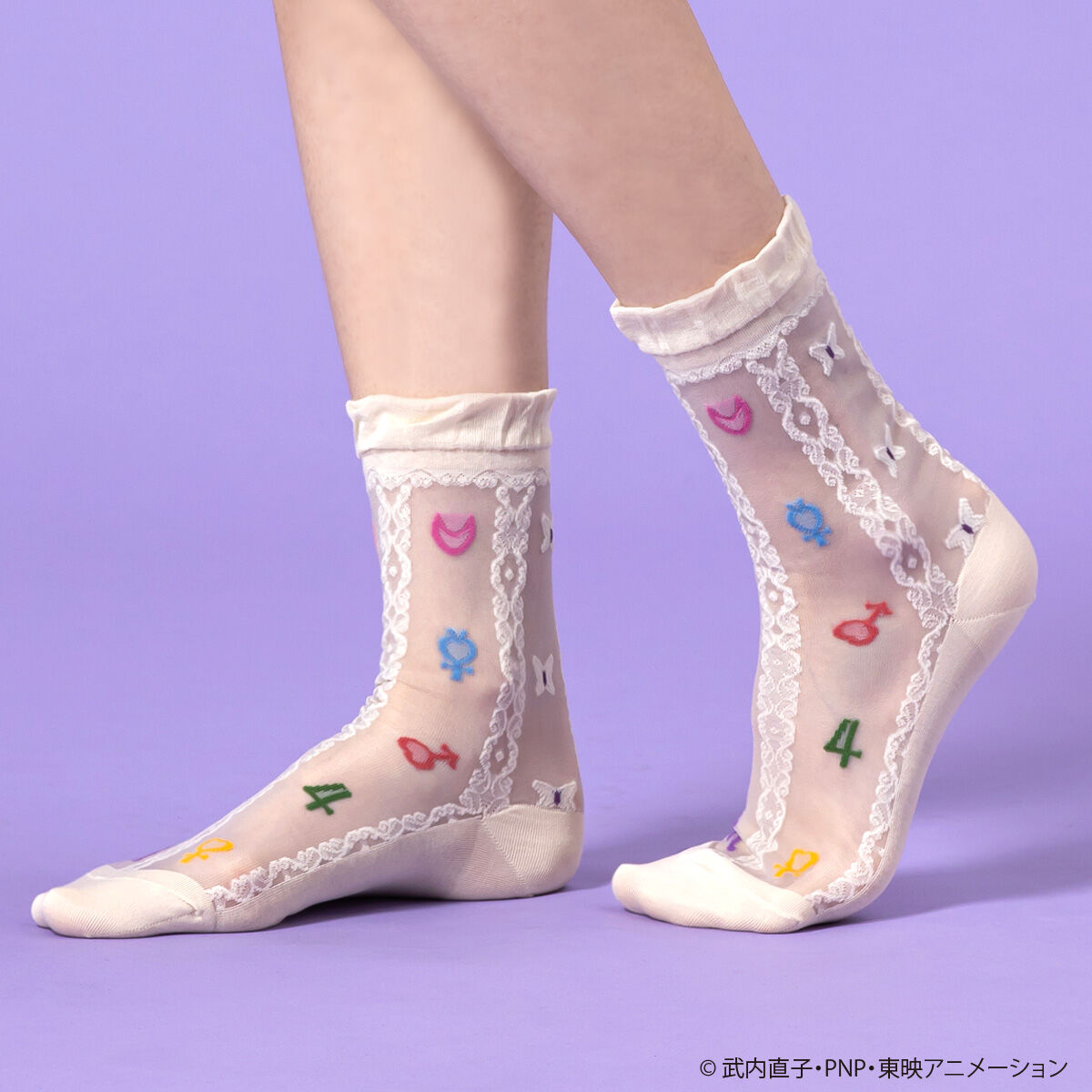 美少女戦士セーラームーン×ANNA SUI シアー靴下 セーラー10戦士柄 | 美