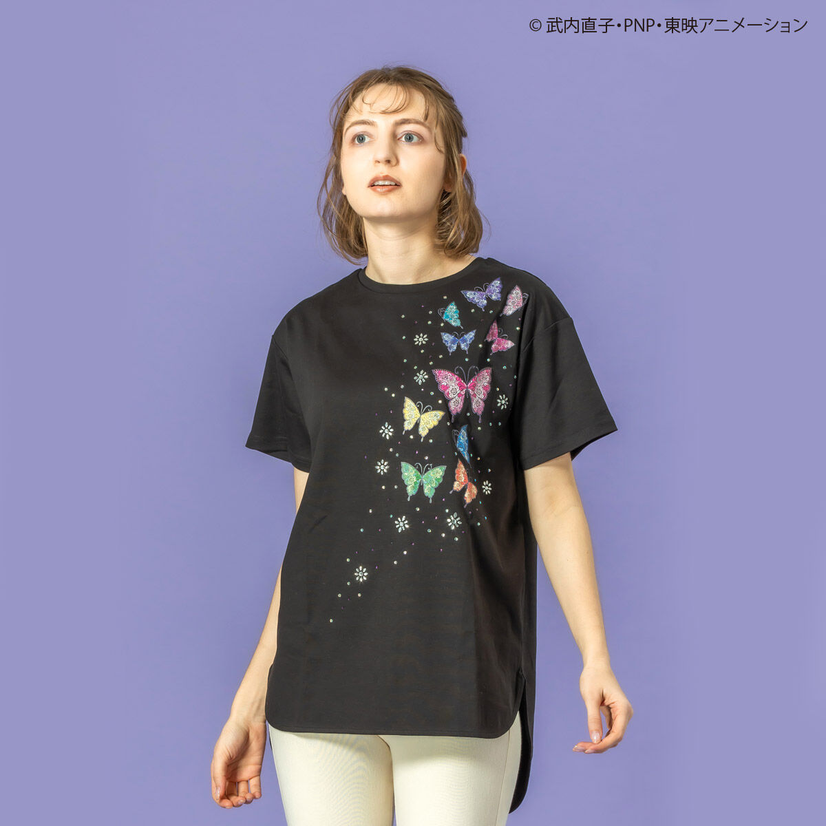 美少女戦士セーラームーン×ANNA SUI ヘムラウンドTシャツ | 美