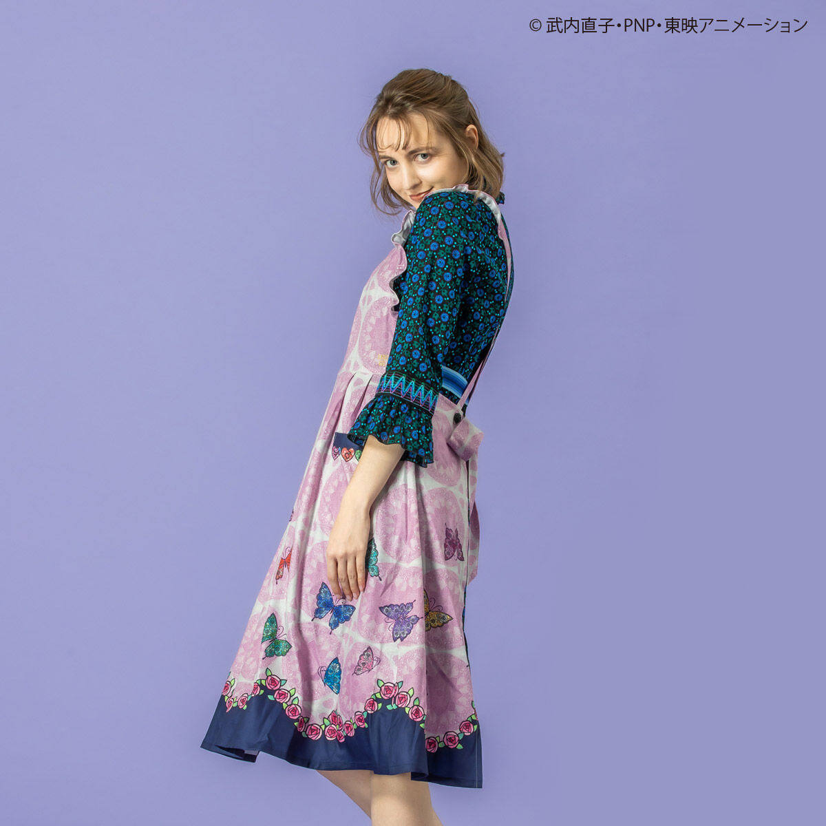 美少女戦士セーラームーン×ANNA SUI ローズ&バタフライ クロスエプロン