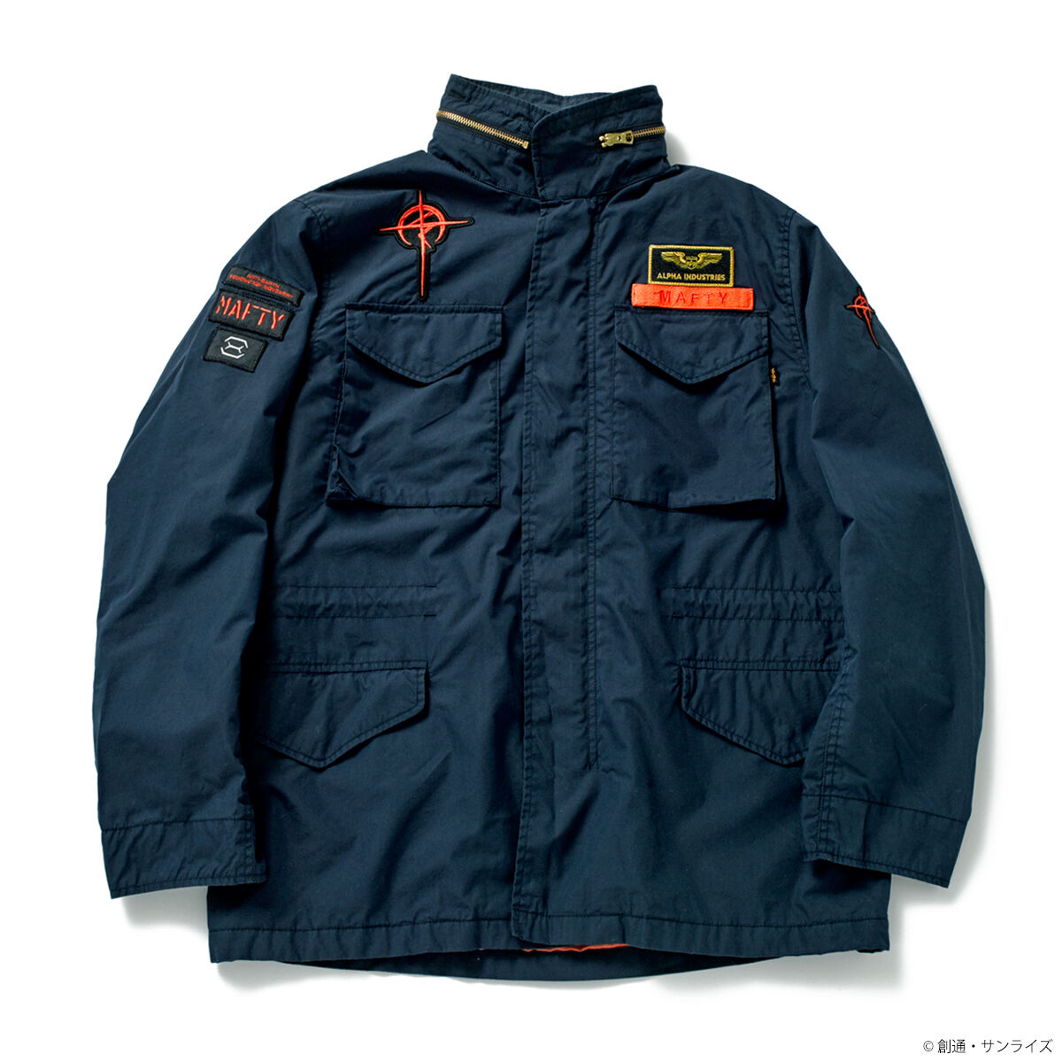 STRICT-G × ALPHA M-65 ガンダム』\"ランバ・ラル\"モデル STRICT-G × ALPHA INDUSTRIES M-65 フィールドジャケット 『機動