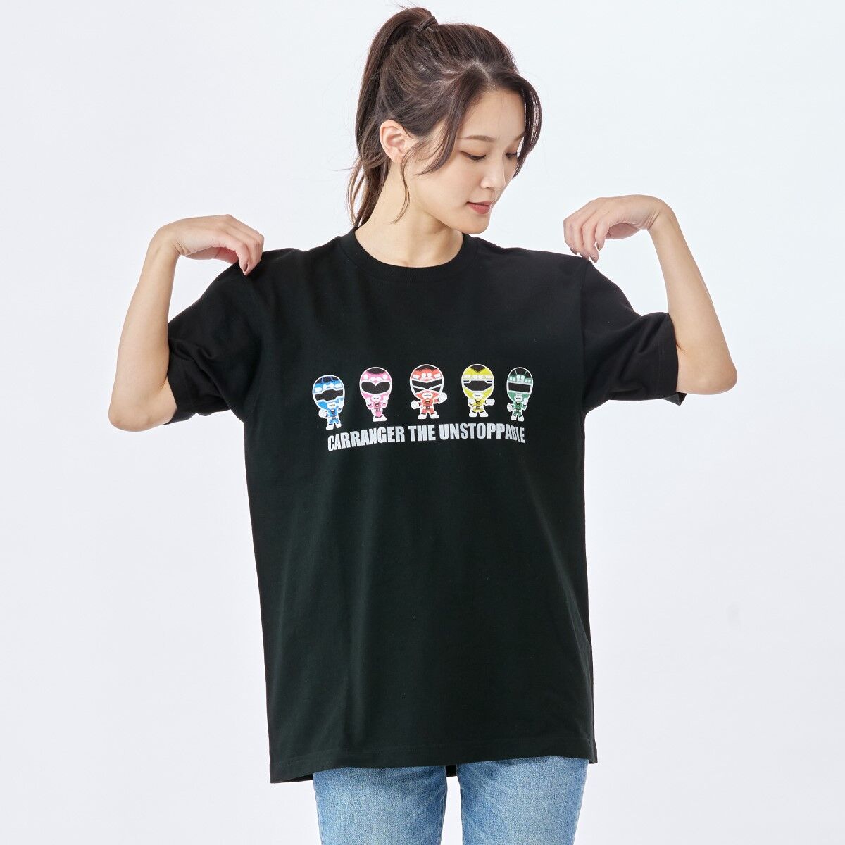 激走戦隊カーレンジャー Tシャツ デフォルメキャラ柄 | スーパー戦隊