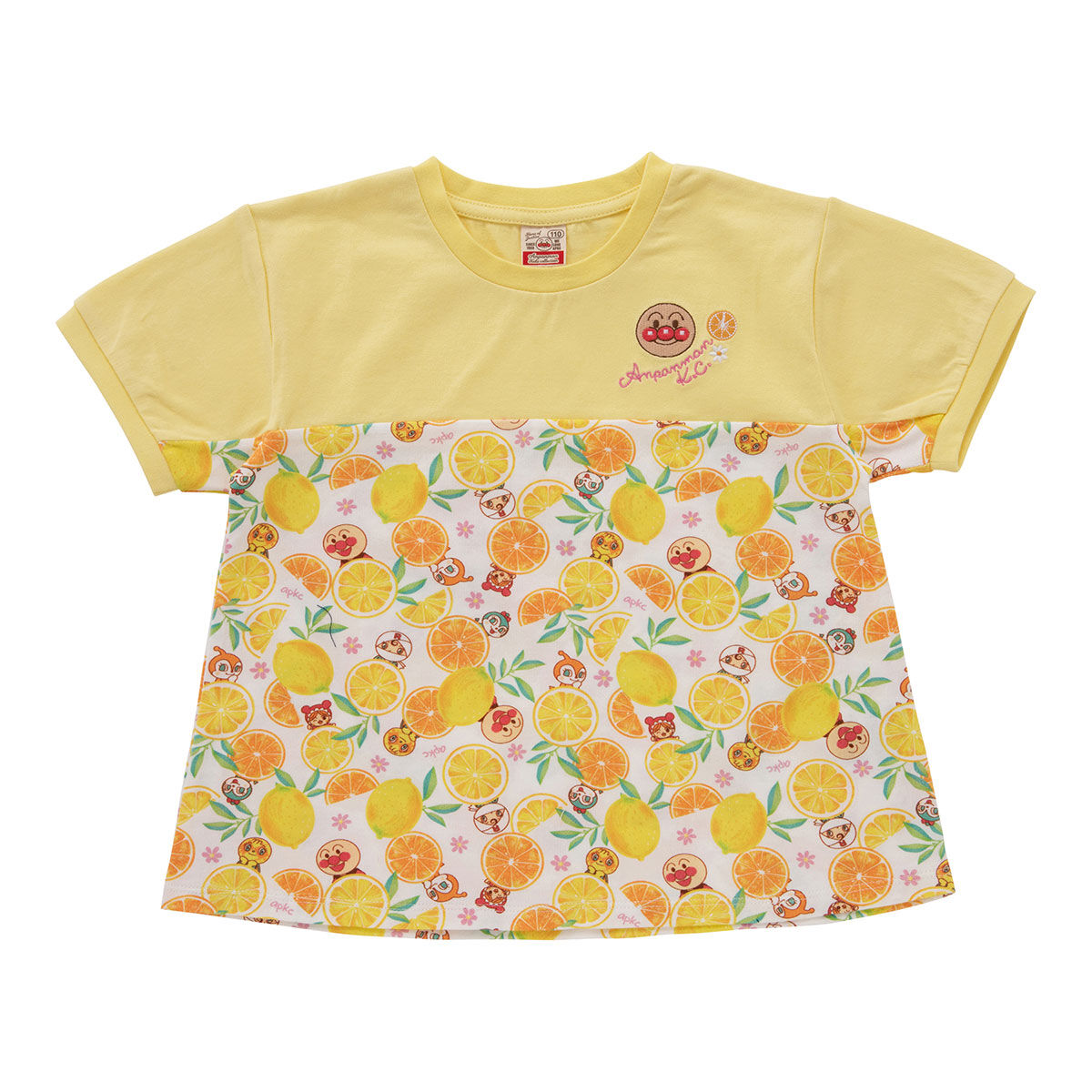 レモン柄切り替えTシャツ | それいけ！アンパンマン ファッション