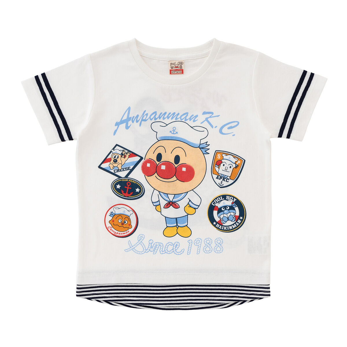 アンパンマン マリン柄プリントTシャツ | それいけ！アンパンマン 