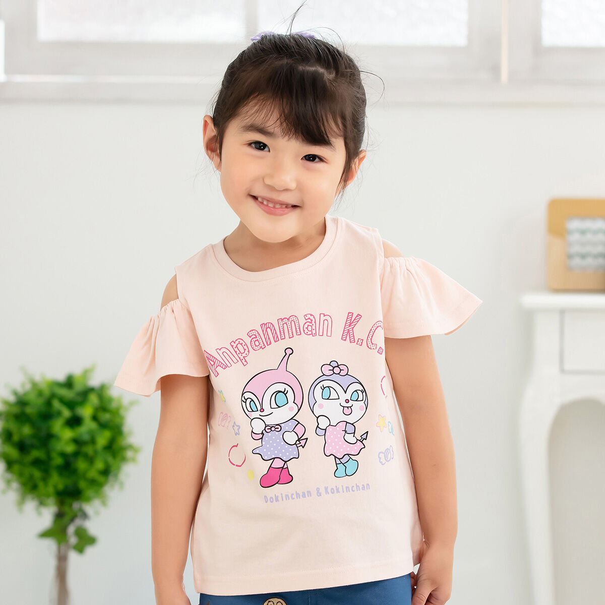シャツ きーちゃん様 ドキンちゃん コキンちゃん肩開きTシャツ | それいけ