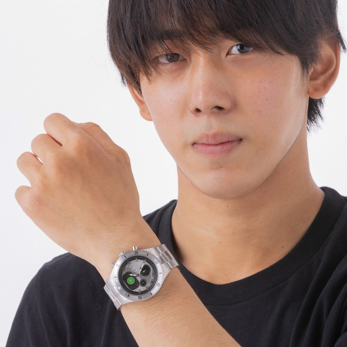 昭和仮面ライダー クロノグラフ腕時計【Live Action Watch】〔BLACK