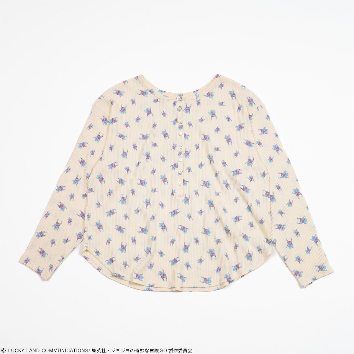 ONOFFYFREE×ジョジョの奇妙な冒険 ストーンオーシャン 総柄トップス