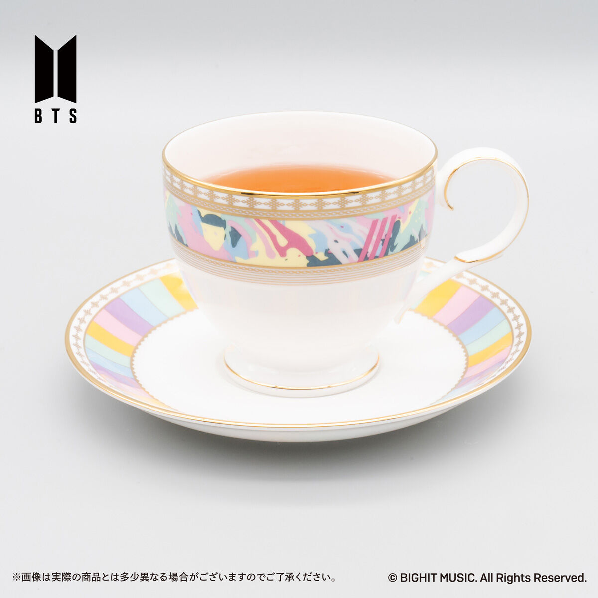 Noritake Cup＆Saucer set BTS Music Theme DNA ver./ MIC Drop 
