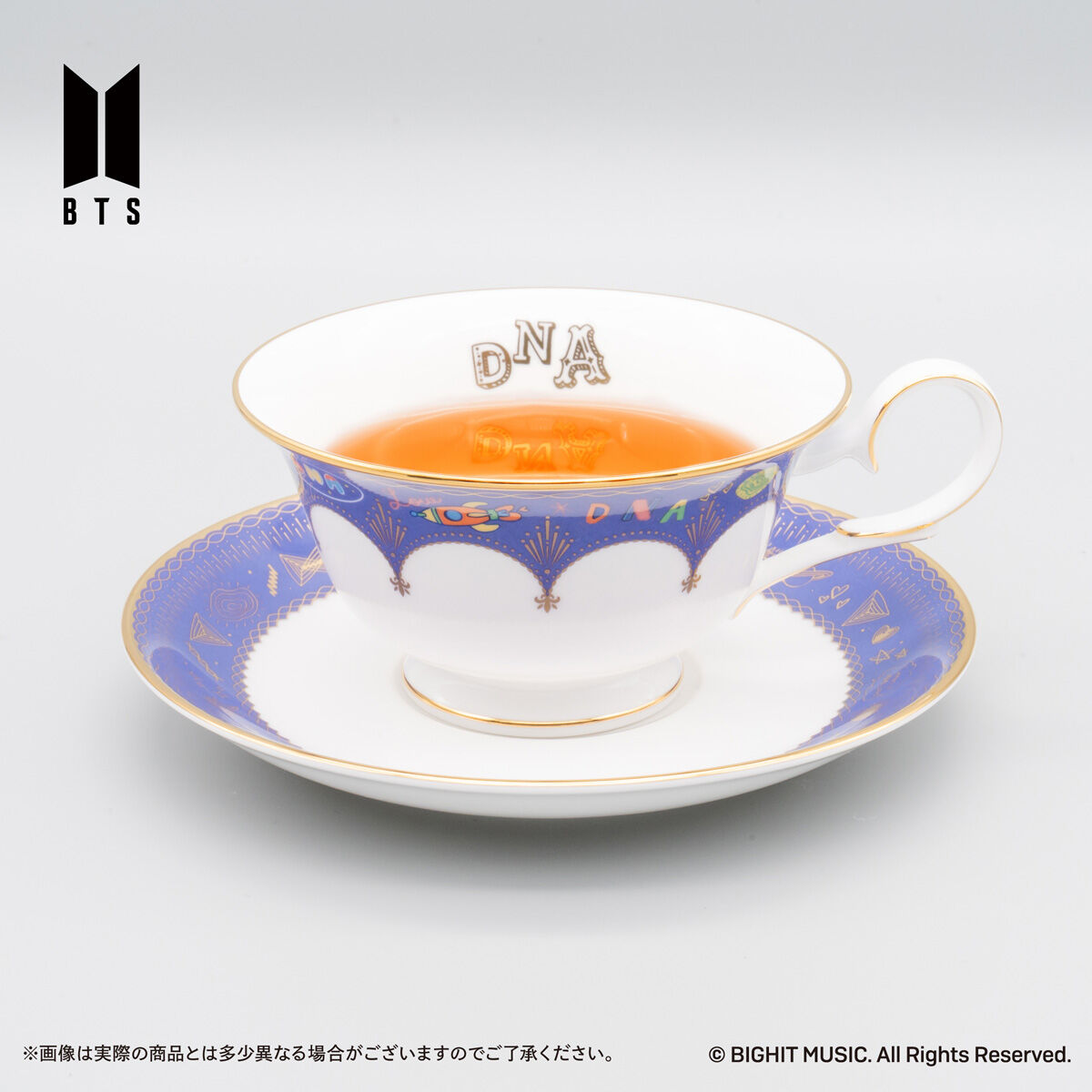 Noritake Cup＆Saucer set BTS Music Theme DNA ver./ MIC Drop