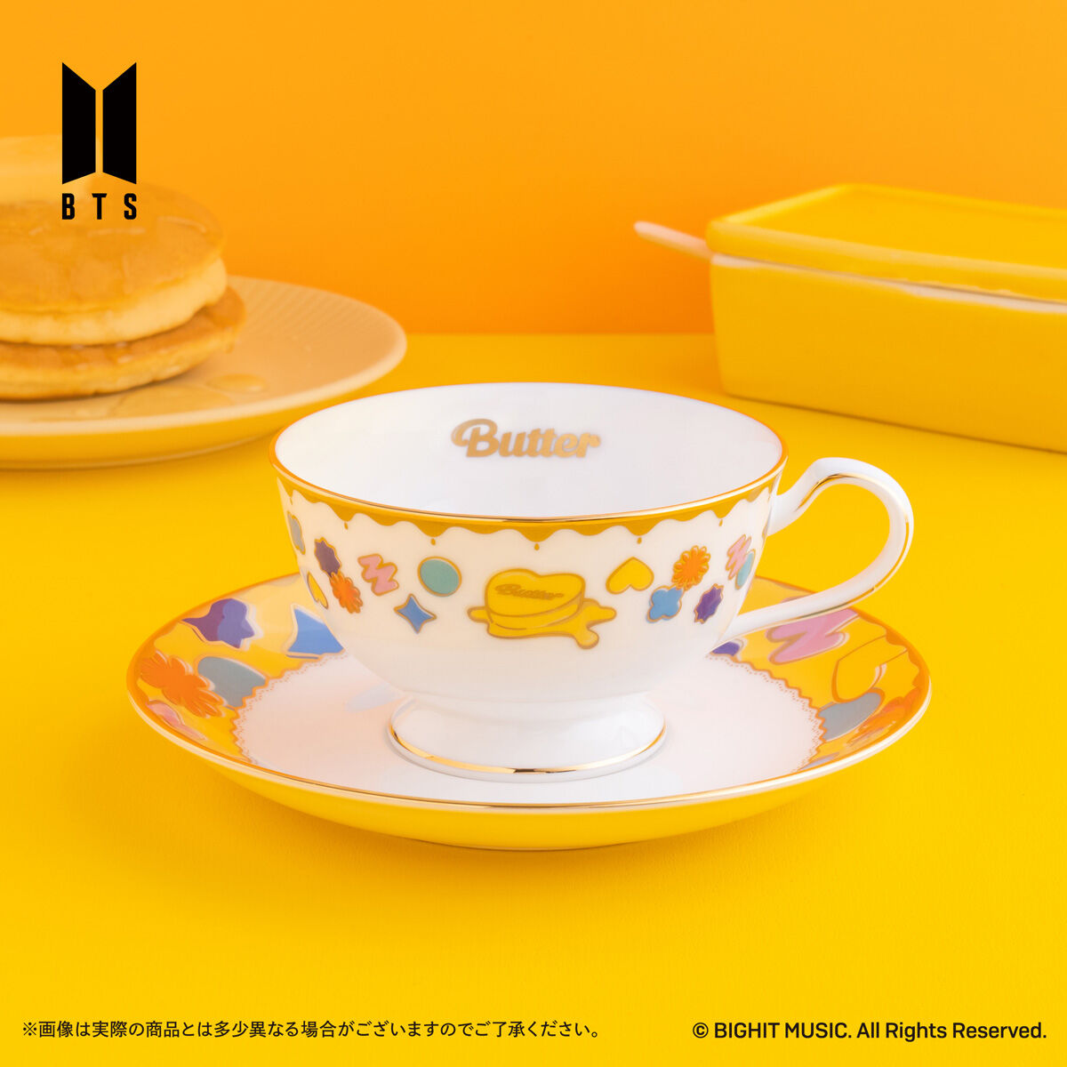 Noritake Cup＆Saucer set BTS Music Theme Boy With Luv ver./ Butter