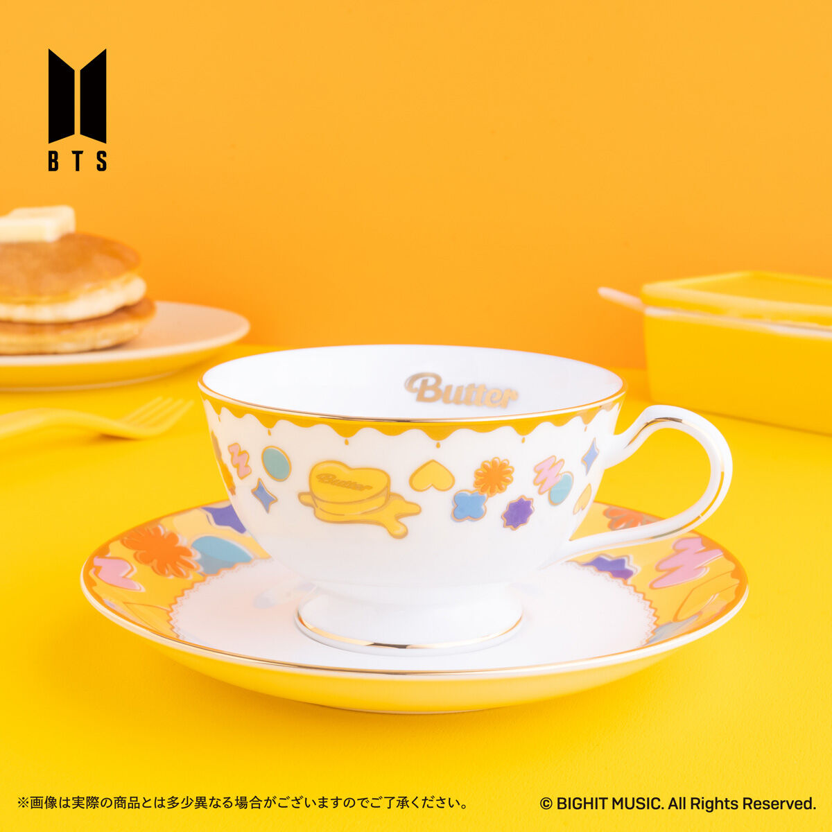 Noritake Cup＆Saucer set BTS Music Theme Boy With Luv ver