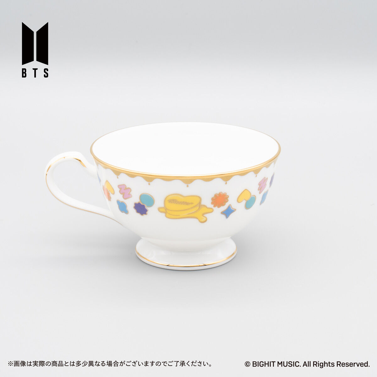Noritake Cup＆Saucer set BTS Music Theme Boy With Luv ver 