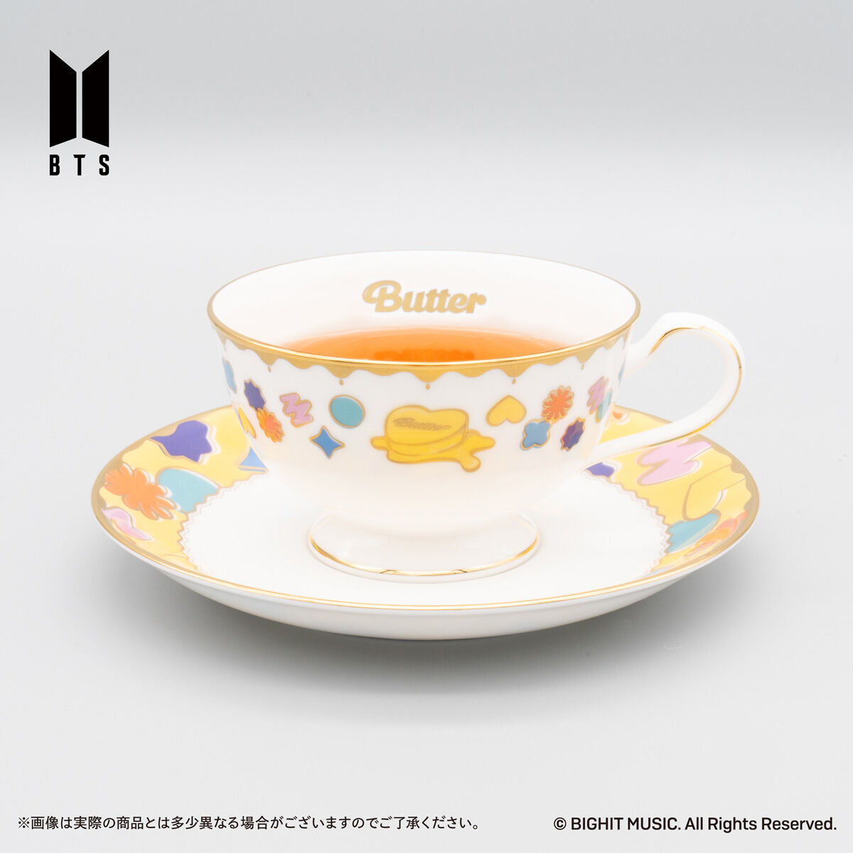 Noritake Cup＆Saucer set BTS Music Theme Boy With Luv ver
