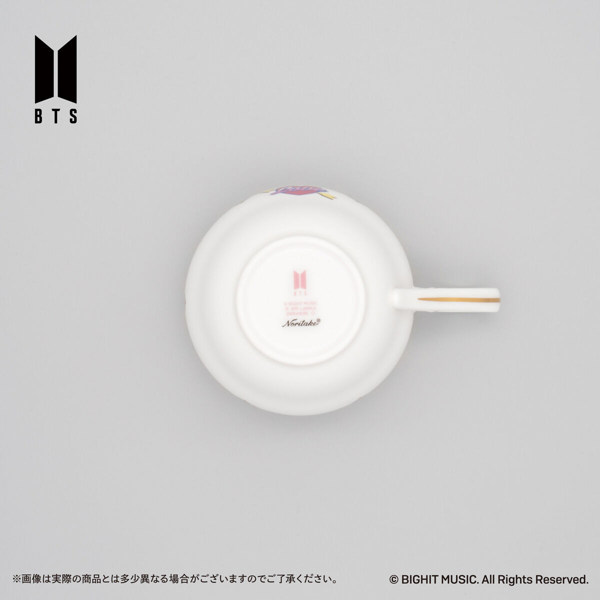 Noritake Cup＆Saucer set BTS Music Theme Boy With Luv ver