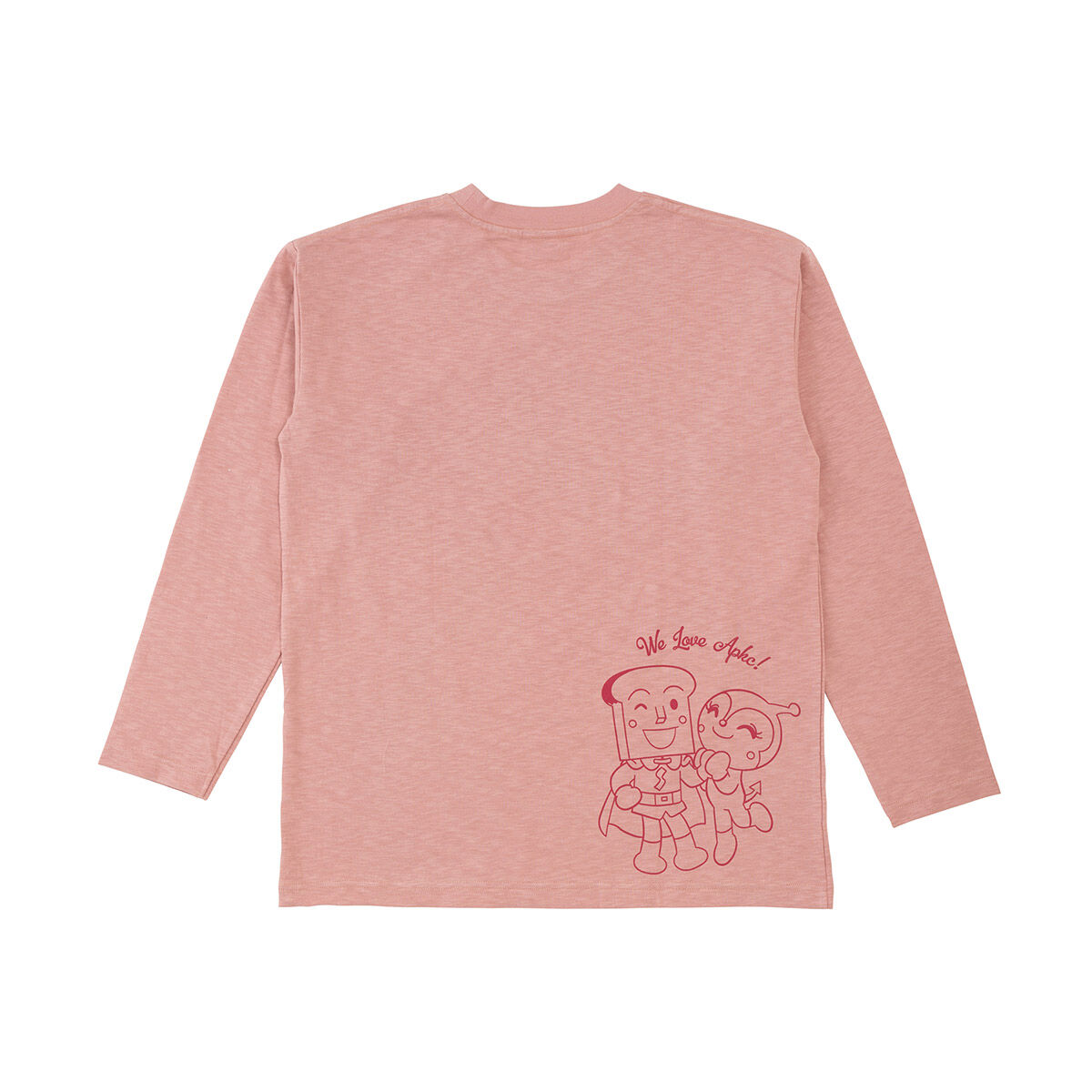 しょくぱんまん様ハート柄長袖Tシャツ大人 | それいけ！アンパンマン 